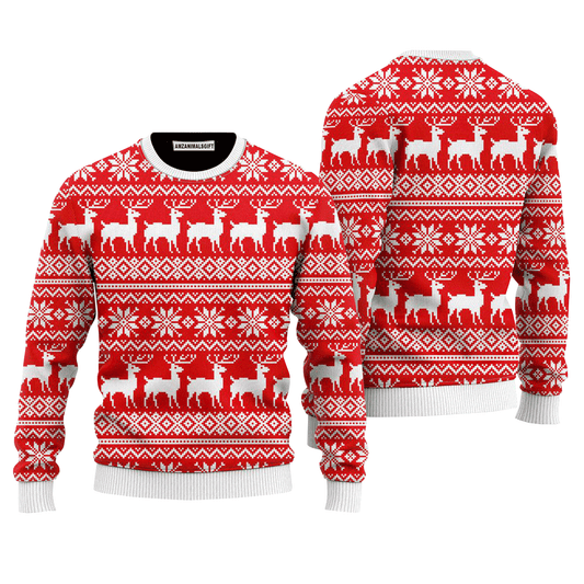 Reindeer Sweater Christmas Is Lit, Ugly Sweater For Men & Women, Perfect Outfit For Christmas New Year Autumn Winter