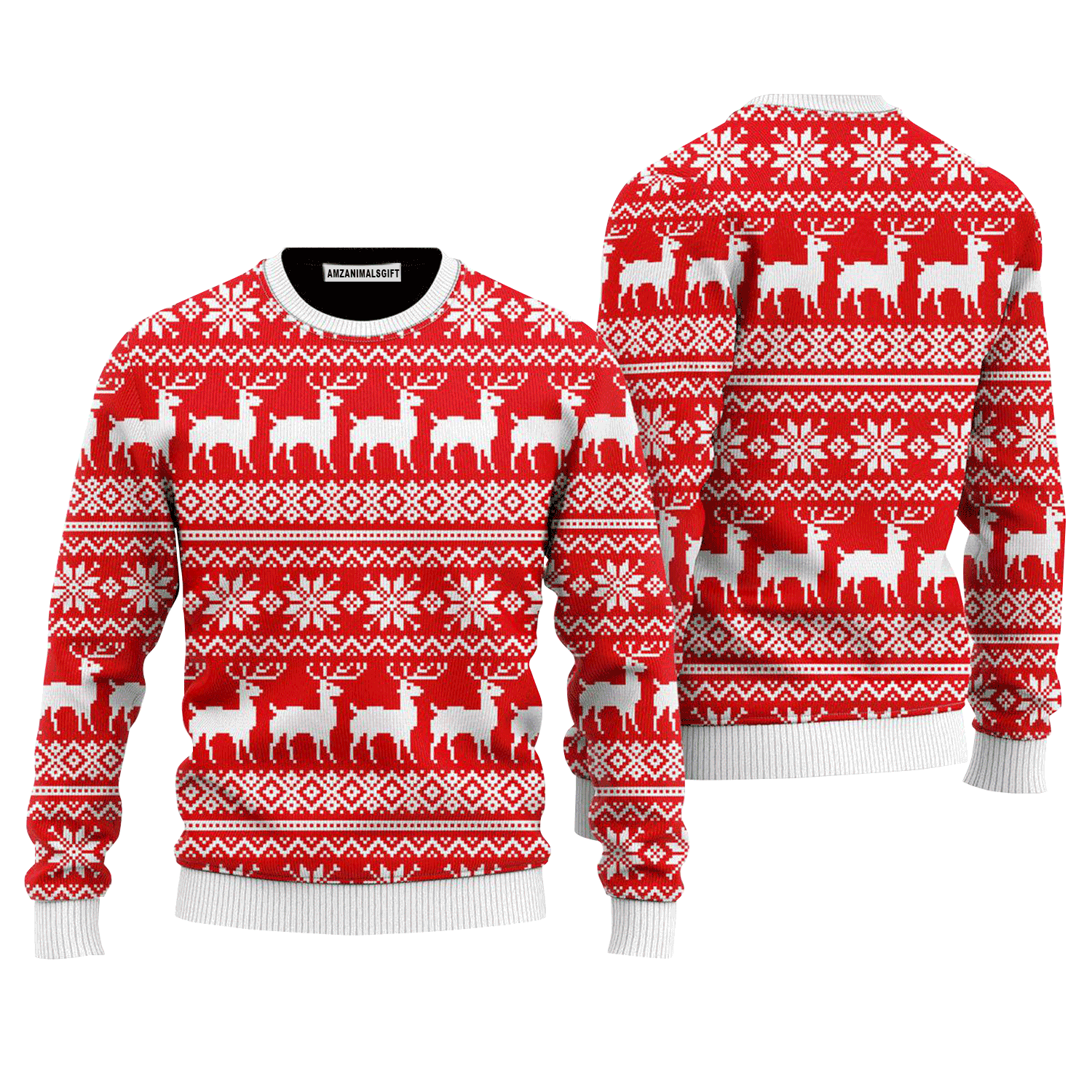 Reindeer Sweater Christmas Is Lit, Ugly Sweater For Men & Women, Perfect Outfit For Christmas New Year Autumn Winter