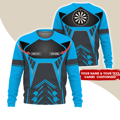 Customized Name Darts Sweatshirt, Personalize your style with our custom name darts Sweatshirt For Darts Lovers, Friend, Family