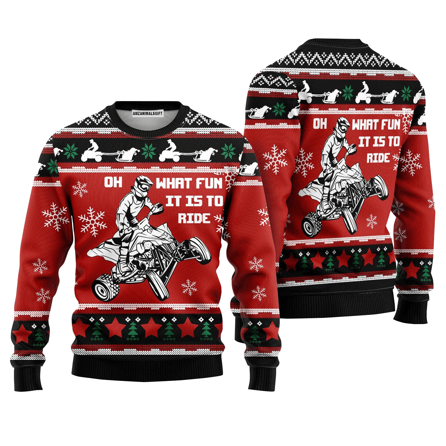 Christmas Ride Sweater What Fun It Is To Ride, Ugly Sweater For Men & Women, Perfect Outfit For Christmas New Year Autumn Winter