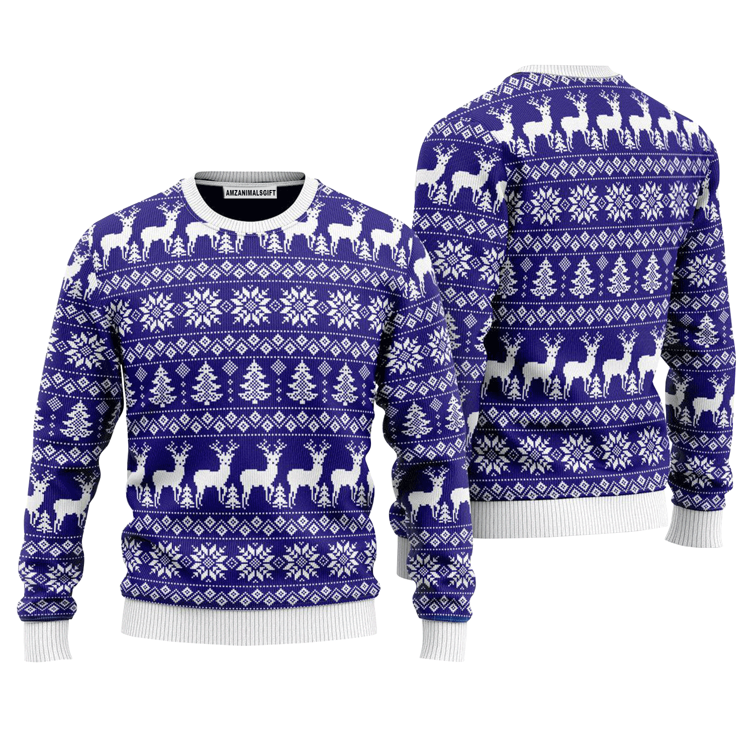 Make It Rein Deer Pattern Sweater, Ugly Sweater For Men & Women, Perfect Outfit For Christmas New Year Autumn Winter