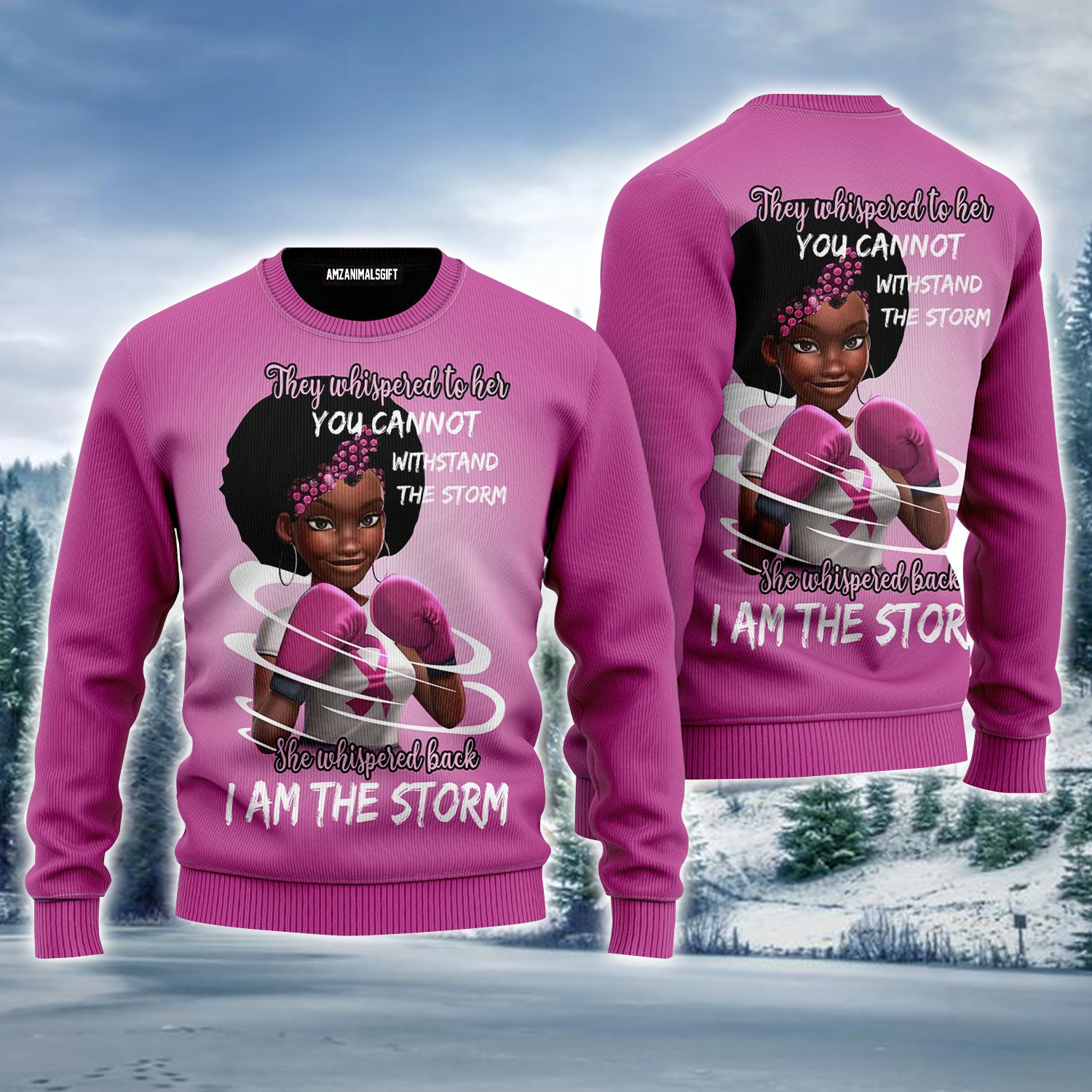 Cancer Ugly Sweater, She Whispered Back I Am The Storm Ugly Christmas Ugly Sweater For Men & Women, Perfect Gift For Friends, Family