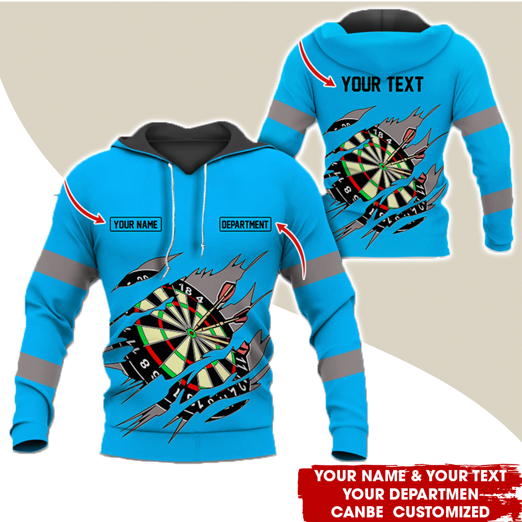 Personalized Darts Premium Hoodie, Customized Name, Text & Department Darts Hoodie, Perfect Gift For Darts Lovers, Friend, Family