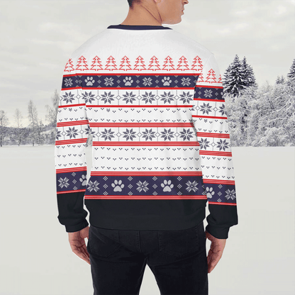 Personalized Pet Sweater - Custom Pet Christmas Sweater, Christmas Funny Sweater White Color, Custom Sweater Design For Dog Lovers, Friend, Family