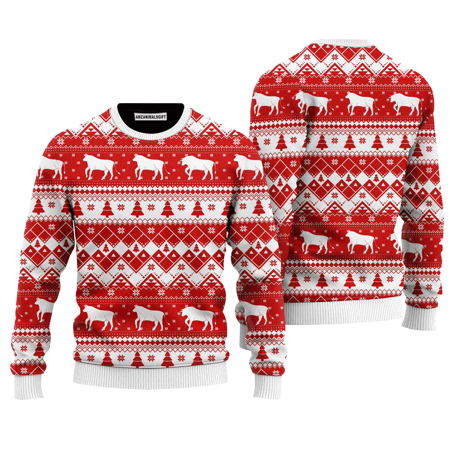 Funny Cows In Snow Sweater, Ugly Sweater For Men & Women, Perfect Outfit For Christmas New Year Autumn Winter