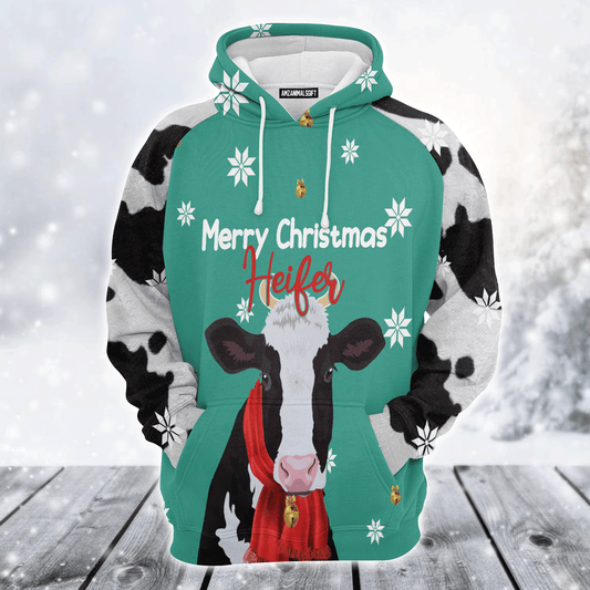 Cow Premium Christmas Hoodie, Cow Merry Christmas Heifer Christmas Unisex Hoodie For Men & Women - Perfect Gift For Christmas, Cow Lover