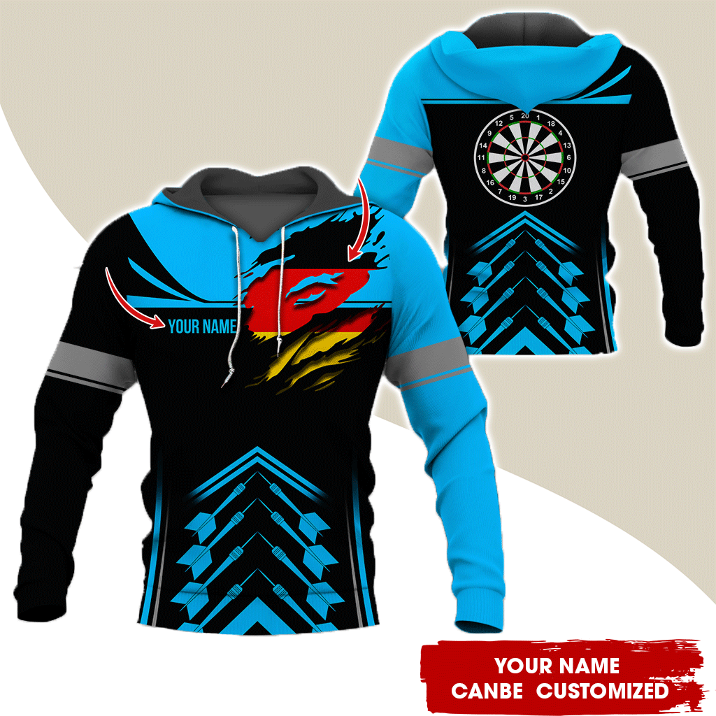 Customized National flag Darts Premium Hoodie, National flag Darts Hoodie For Men & Women, Perfect Gift For Darts Lovers, Friend, Family