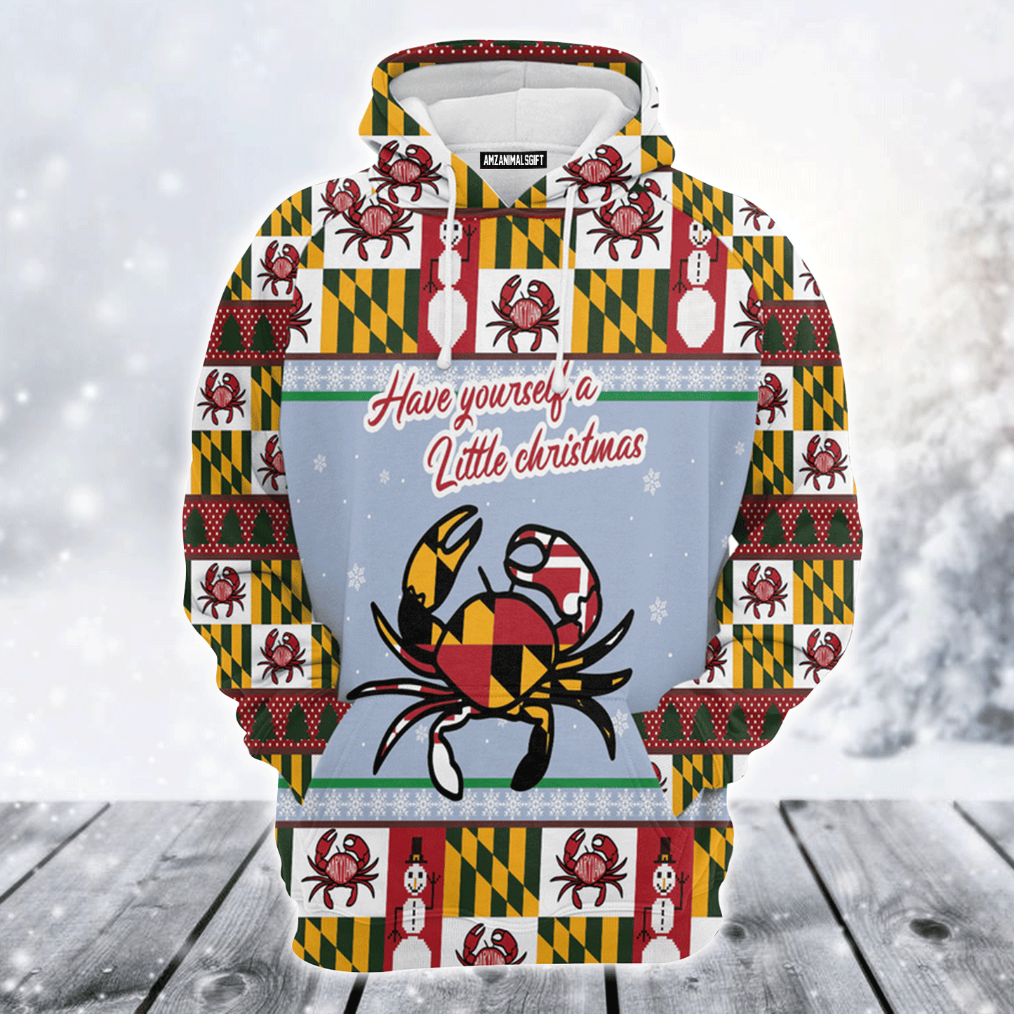 Maryland Xmas Premium Christmas Hoodie, Have Yourself a Little Christmas Unisex Hoodie For Men & Women - Perfect Gift For Christmas, Maryland Lovers