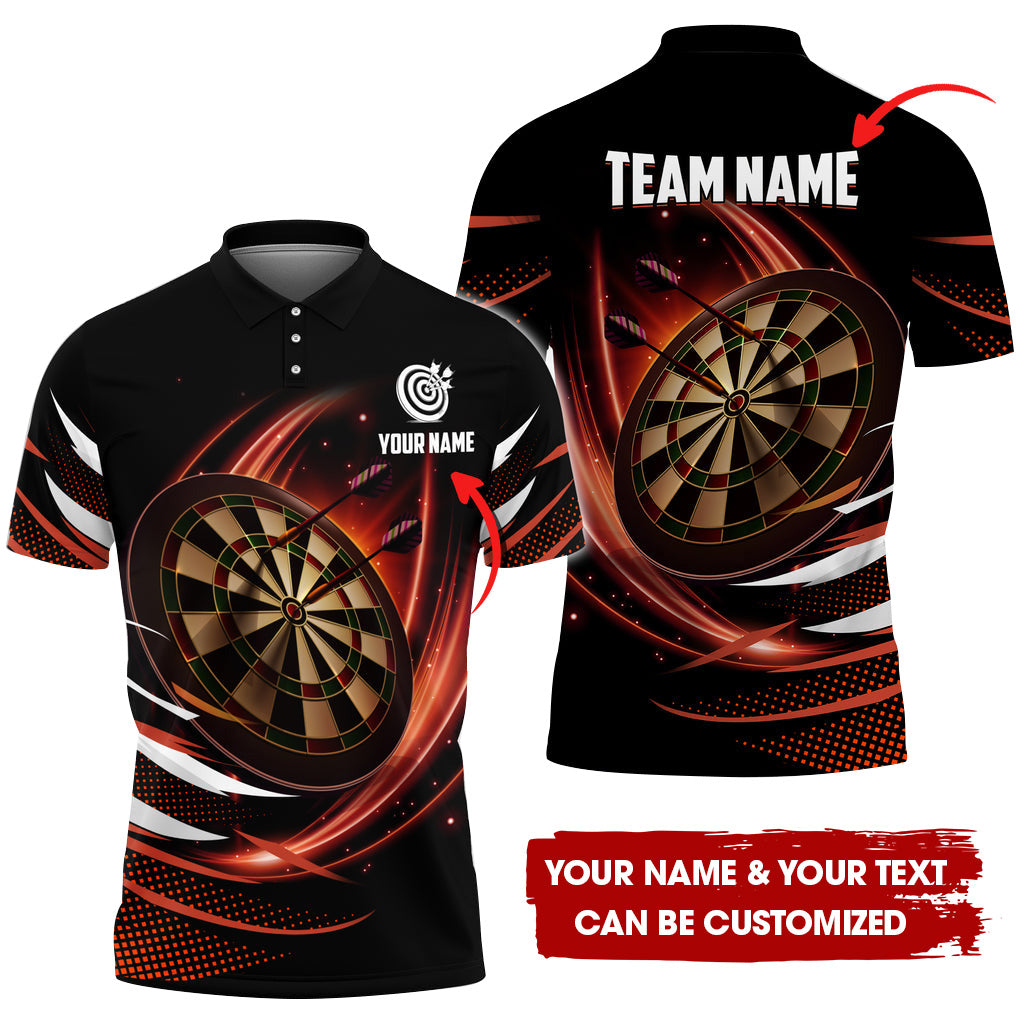 Custom Dartboard Men Polo Shirt, Personalized Darts For Team Polo Shirt For Men, Perfect Gift For Darts Lovers, Darts Players