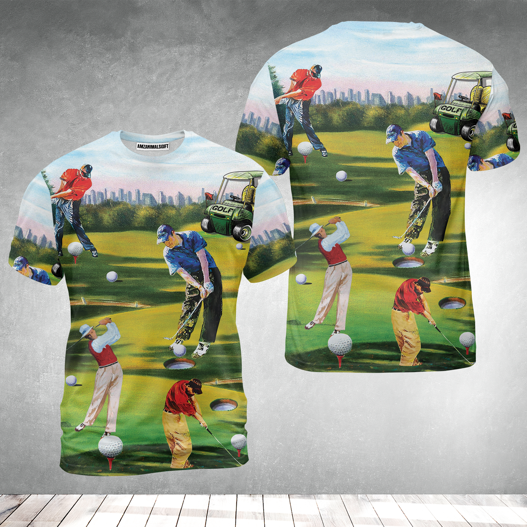 Golf Men T-Shirt - Golf Men, Golf Cart T-Shirt - Perfect Gift For Men & Women, Golf Lover