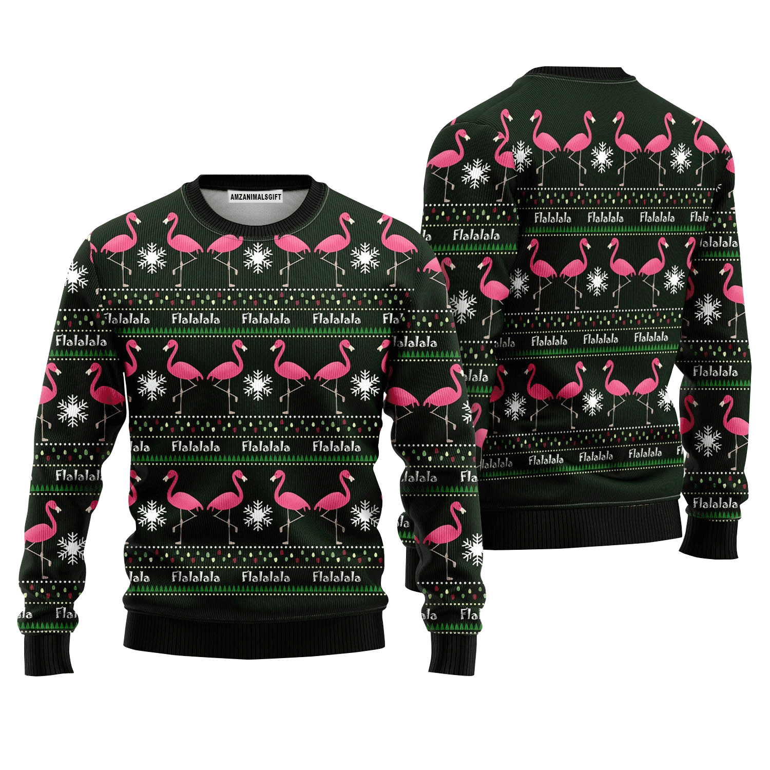 Funny Flamingo Sweater Flalala, Ugly Sweater For Men & Women, Perfect Outfit For Christmas New Year Autumn Winter