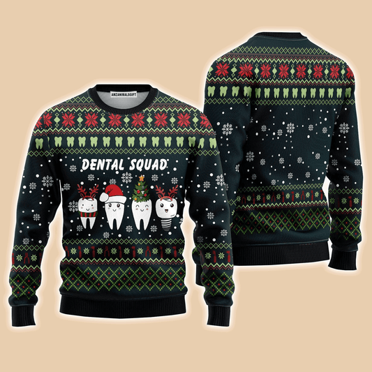 Funny Dental Squad Christmas Sweater, Ugly Sweater For Men & Women, Perfect Outfit For Christmas New Year Autumn Winter