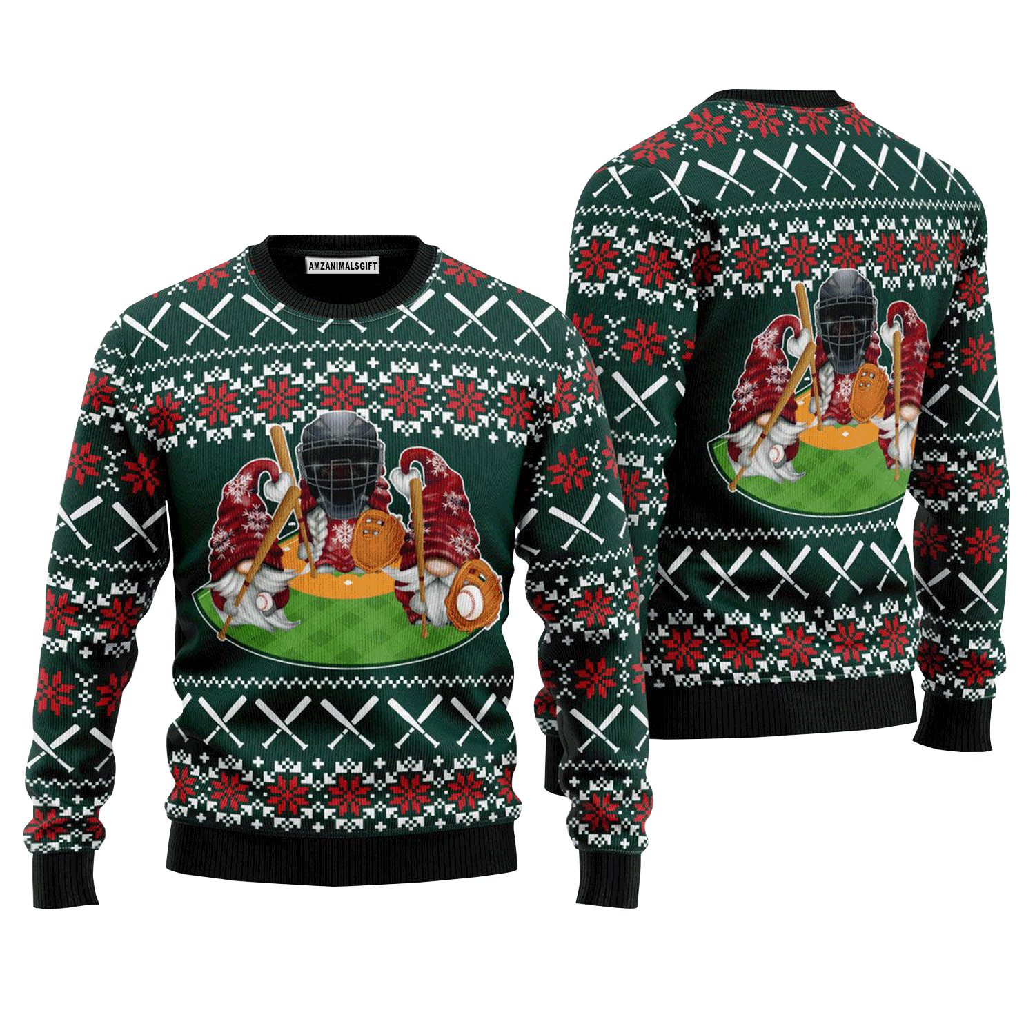 Gnomes Love Christmas Baseball Sweater, Ugly Sweater For Men & Women, Perfect Outfit For Christmas New Year Autumn Winter