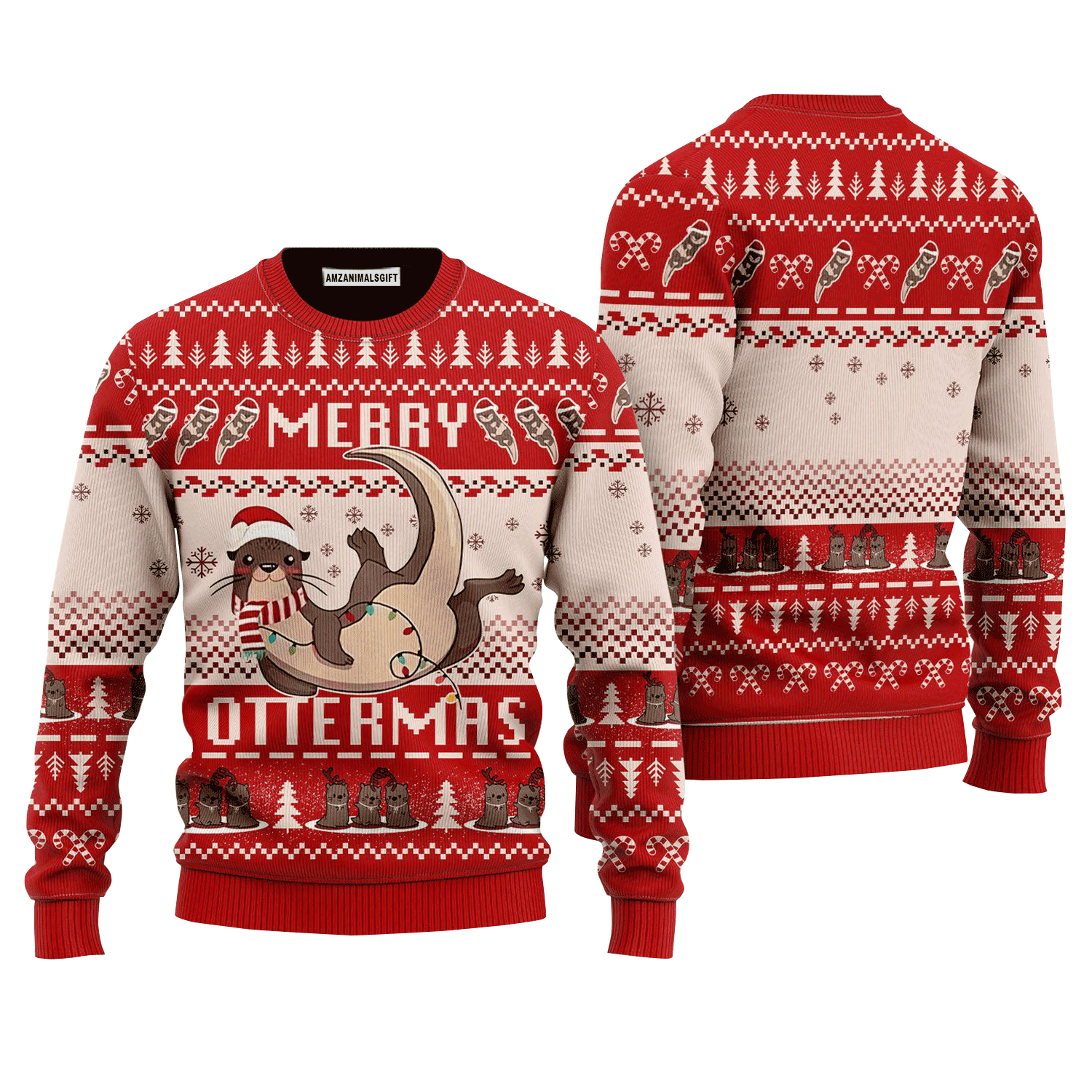 Merry Ottermas Sweater Christmas, Ugly Sweater For Men & Women, Perfect Outfit For Christmas New Year Autumn Winter