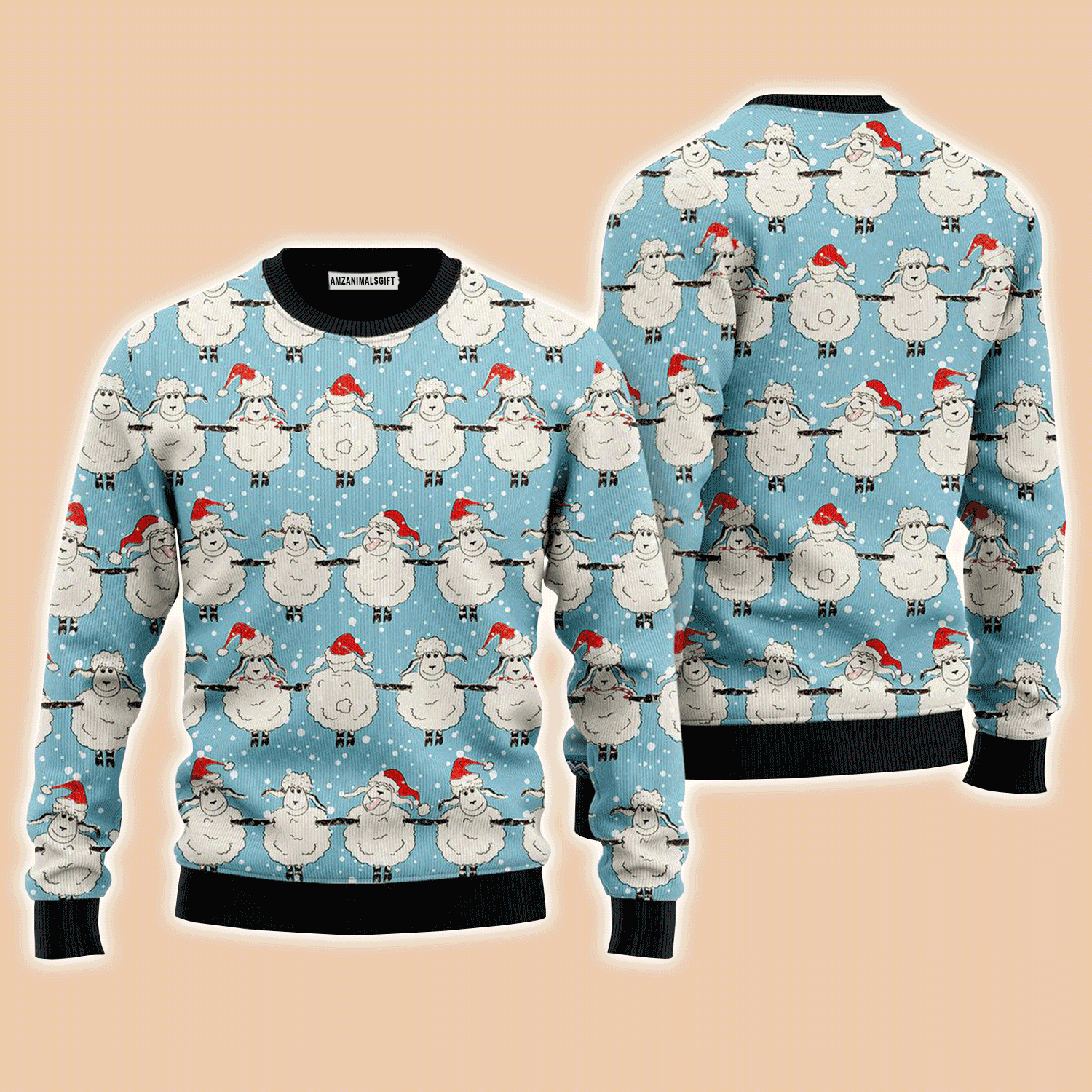 Christmas Sheeps Dancing Sweater, Ugly Sweater For Men & Women, Perfect Outfit For Christmas New Year Autumn Winter