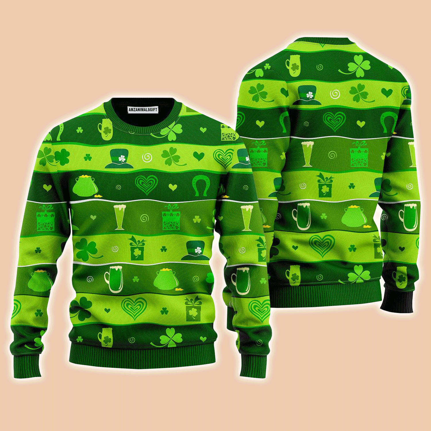 Happy Saint Patricks Day Sweater, Ugly Sweater For Men & Women, Perfect Outfit For Christmas New Year Autumn Winter