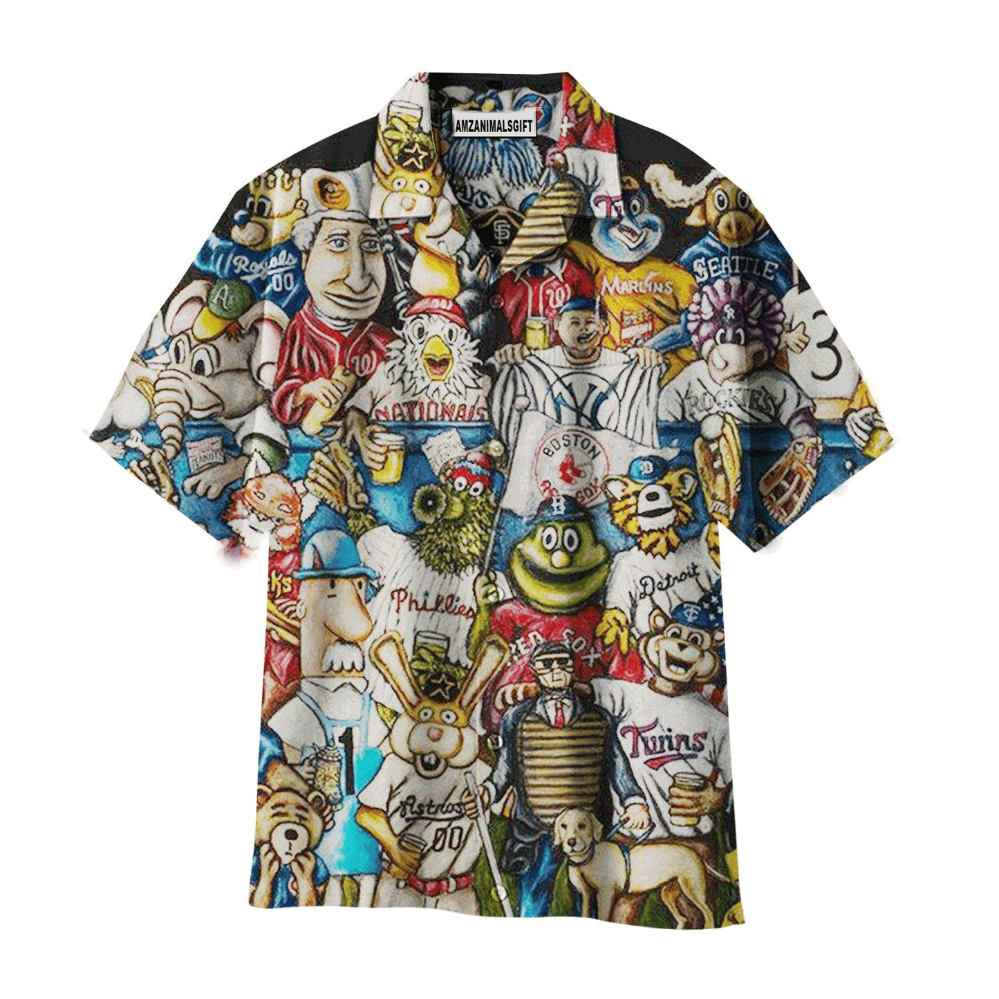Baseball Hawaiian Shirt, Colorful Baseball Team Hawaiian Shirt For Men & Woman, Perfect Gift For Baseball Lovers
