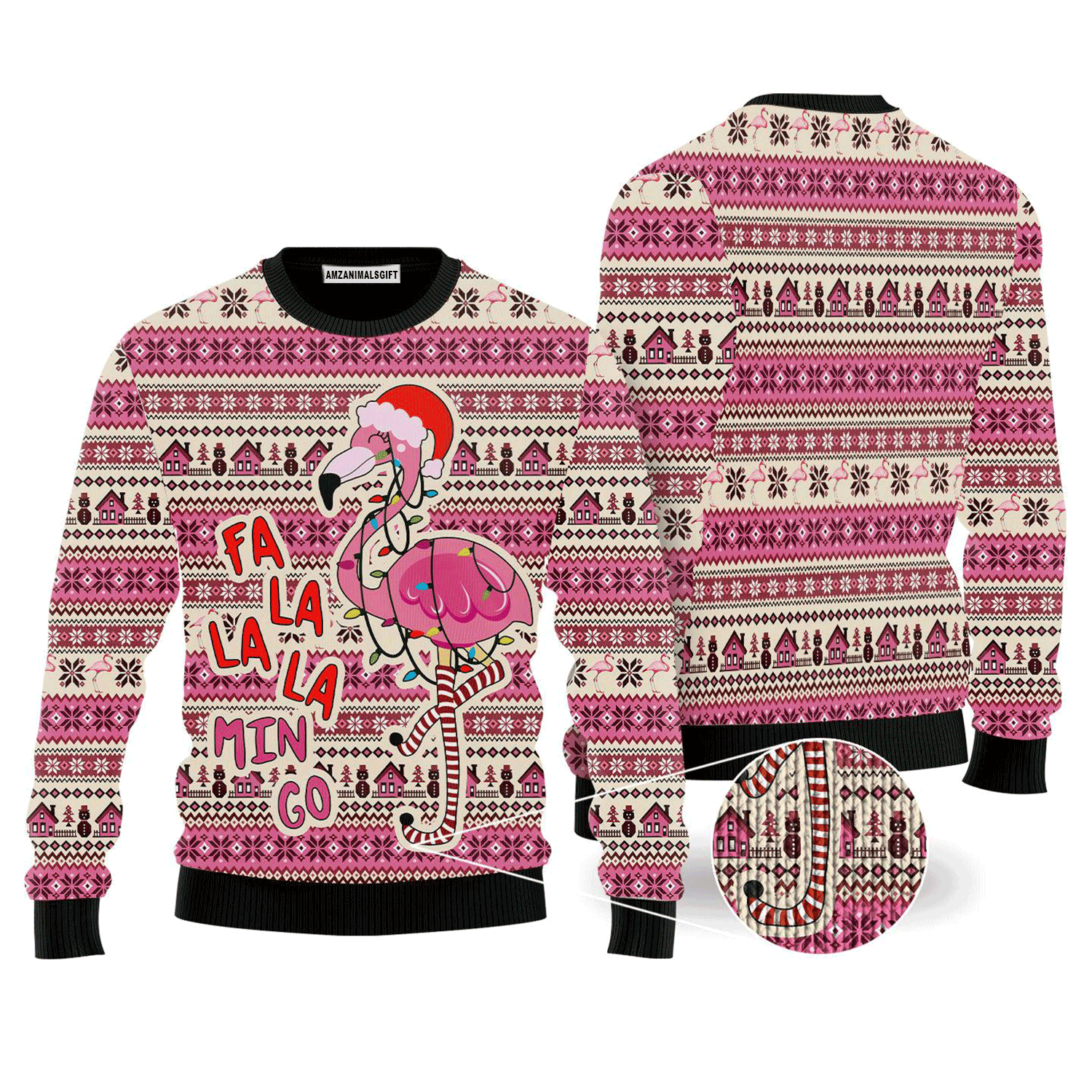 Flamingo Sweater Flalalamingo, Ugly Sweater For Men & Women, Perfect Outfit For Christmas New Year Autumn Winter
