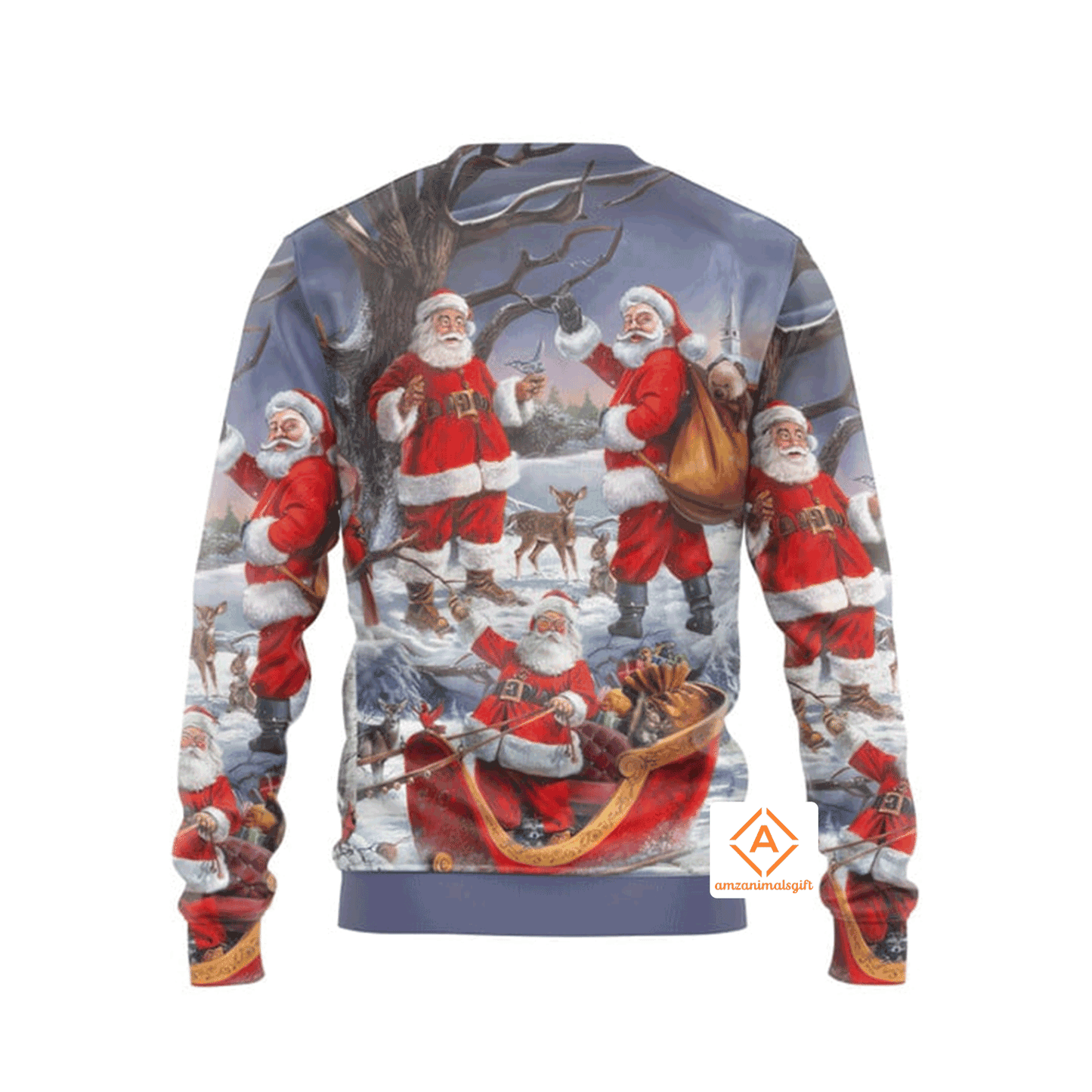 Funny Santa Claus Happy Xmas Is Coming Sweater, Ugly Sweater For Men & Women, Perfect Outfit For Christmas New Year Autumn Winter