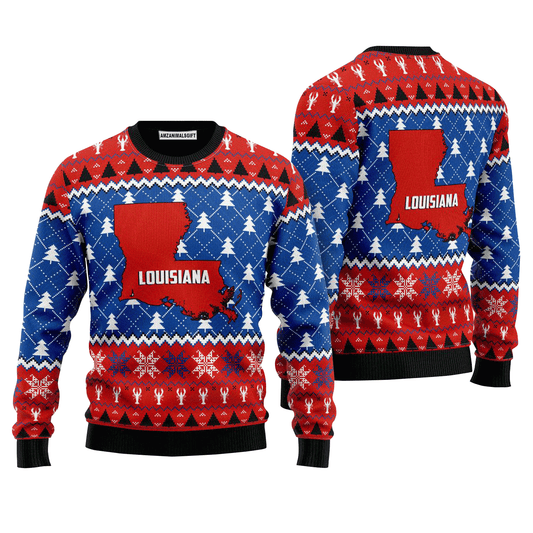 Louisiana Sweet Home Sweater Christmas Pattern, Ugly Sweater For Men & Women, Perfect Outfit For Christmas New Year Autumn Winter