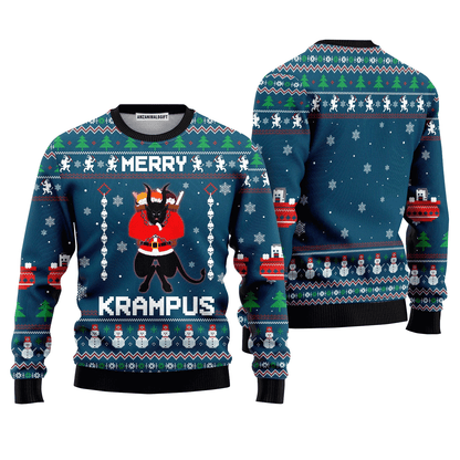 Merry Krampus Sweater Christmas, Ugly Sweater For Men & Women, Perfect Outfit For Christmas New Year Autumn Winter