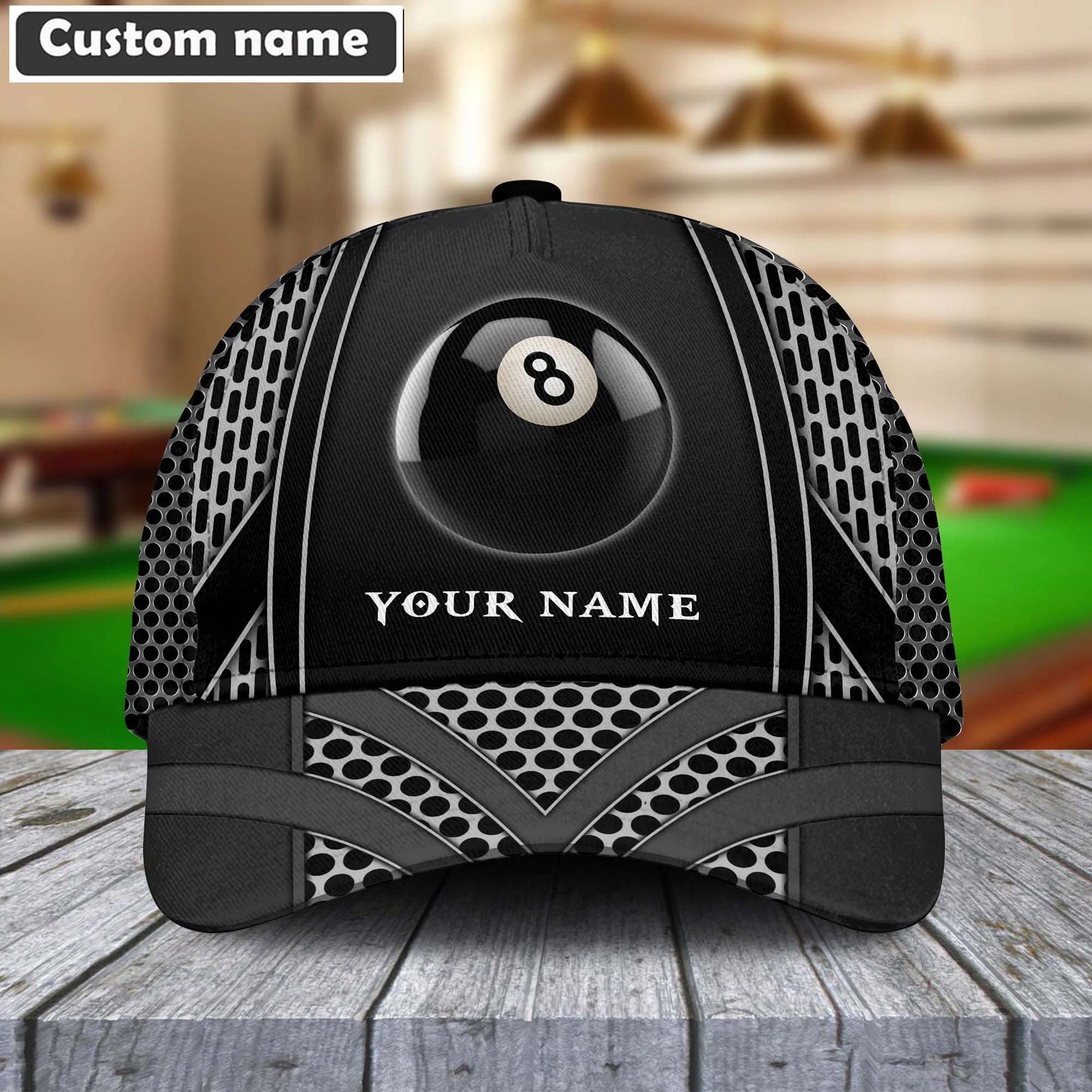 Customized Billiard Cap, Colorful Personalized Billiard Pools 8 Net Pattern Hats, Best Billiard Pool Hat For Billiard Players