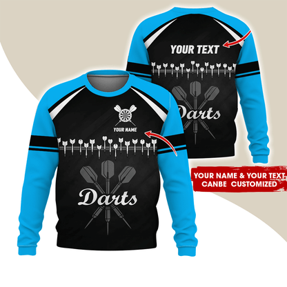 Customized Darts Sweatshirt, Darts Arranged According To Musical Notes Shirts, Darts Pattern Shirts, Perfect Gift For Darts Lovers, Friend, Family
