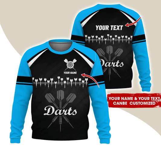 Customized Darts Sweatshirt, Darts Arranged According To Musical Notes Shirts, Darts Pattern Shirts, Perfect Gift For Darts Lovers, Friend, Family