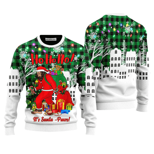 Ho Ho Ho It’s Santa Paws Christmas Sweater, Ugly Sweater For Men & Women, Perfect Outfit For Christmas New Year Autumn Winter