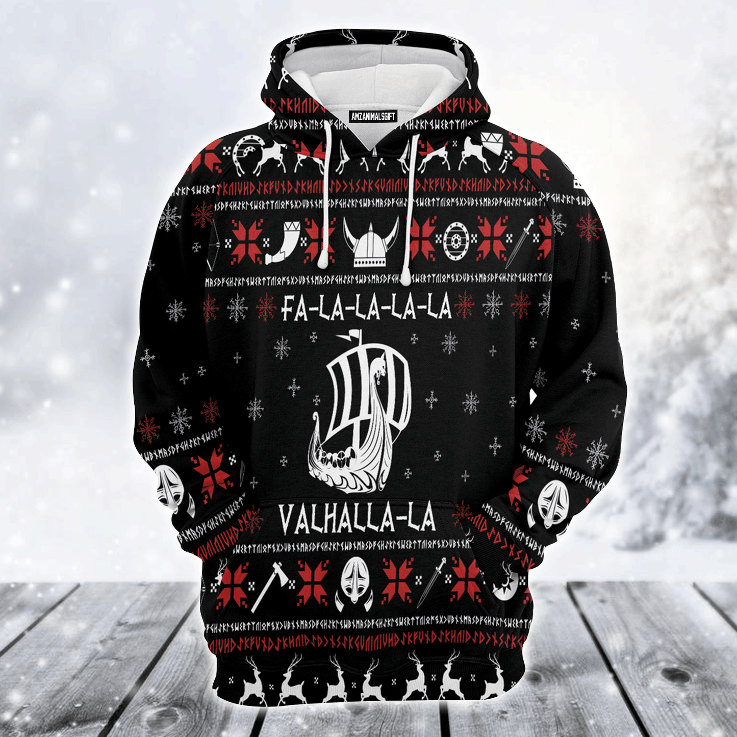 Viking Xmas Premium Christmas Hoodie, Valhalla Viking Unisex Hoodie For Men & Women - Perfect Gift For Christmas, Viking Lovers