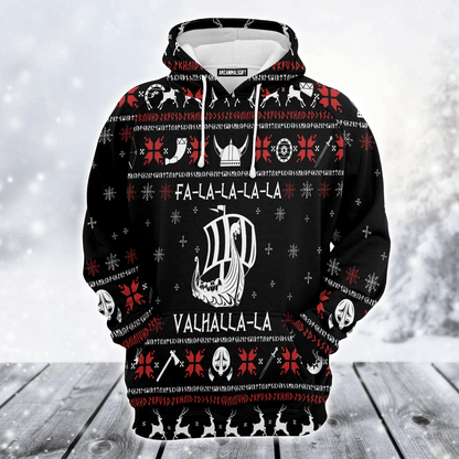 Viking Xmas Premium Christmas Hoodie, Valhalla Viking Unisex Hoodie For Men & Women - Perfect Gift For Christmas, Viking Lovers