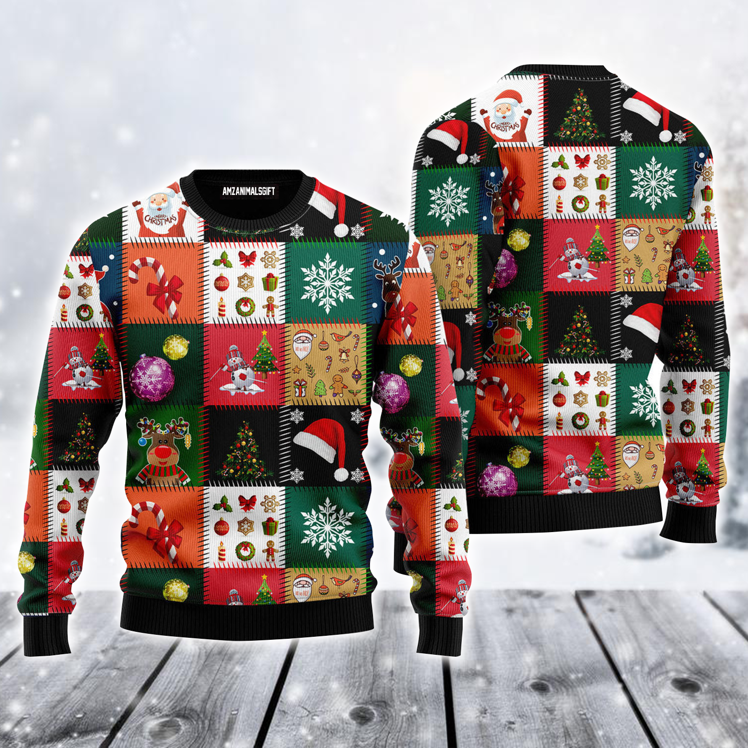Christmas Icon Ugly Sweater, Cute Christmas Icon Ugly Sweater For Men & Women, Perfect Gift For Christmas, Friends, Family
