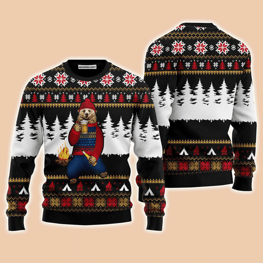 Bear Campfire Sweater, Ugly Christmas Sweater For Men & Women, Perfect Outfit For Christmas New Year Autumn Winter