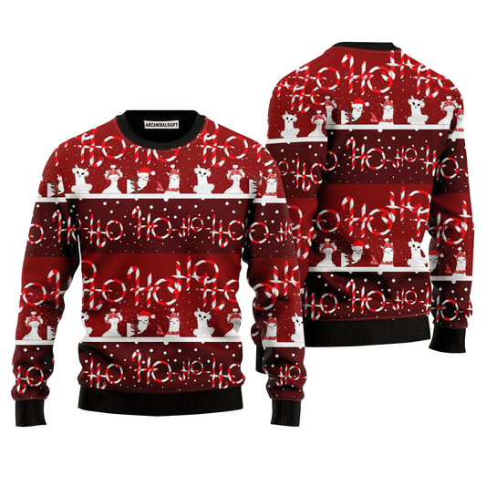 Fa La La Llama Pattern Xmas Sweater Hohoho, Ugly Sweater For Men & Women, Perfect Outfit For Christmas New Year Autumn Winter