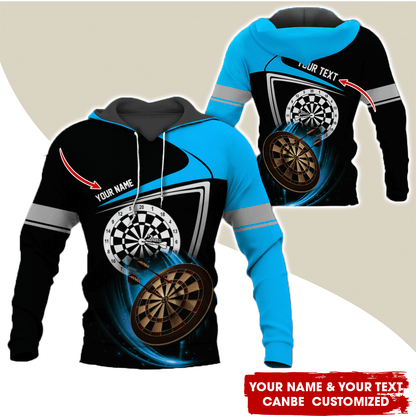 Personalized Name & Text Premium Hoodie, Darts Is My Life Hoodie, Perfect Gift For Darts Lovers, Darts Player