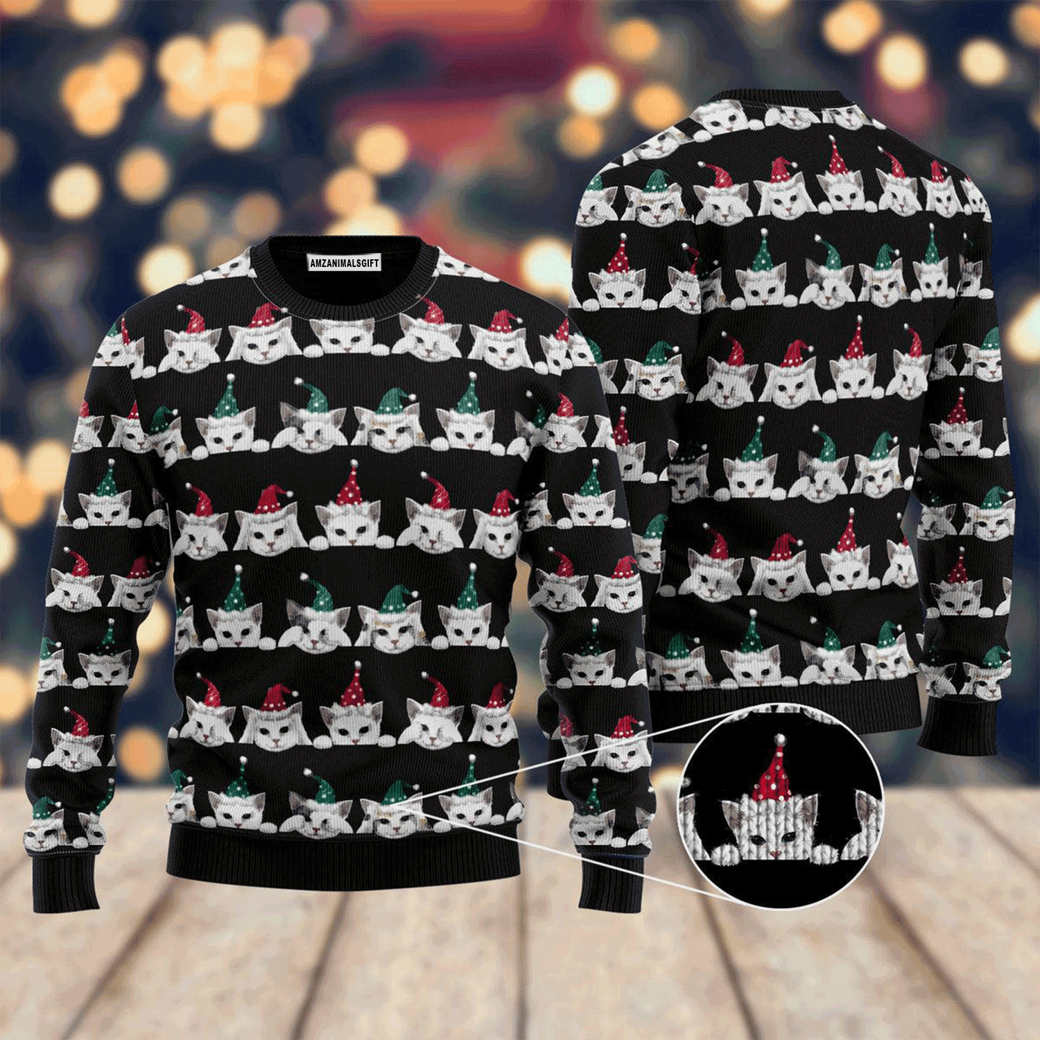 Cute Merry Catmas Sweater, Ugly Sweater For Men & Women, Perfect Outfit For Christmas New Year Autumn Winter