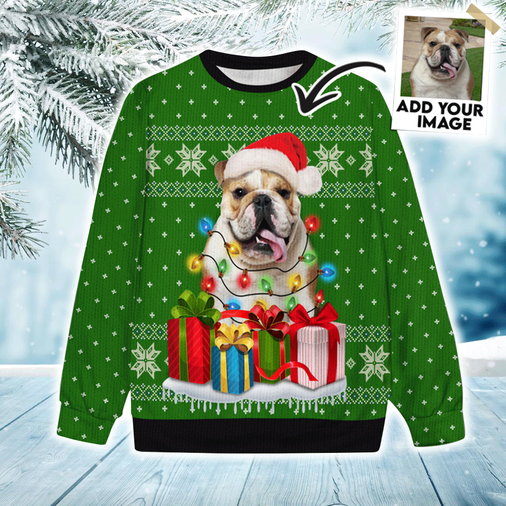 Custom Pet Sweater - Personalized ugly christmas sweater, Design your own sweater For Dog Lovers, Friend, Family