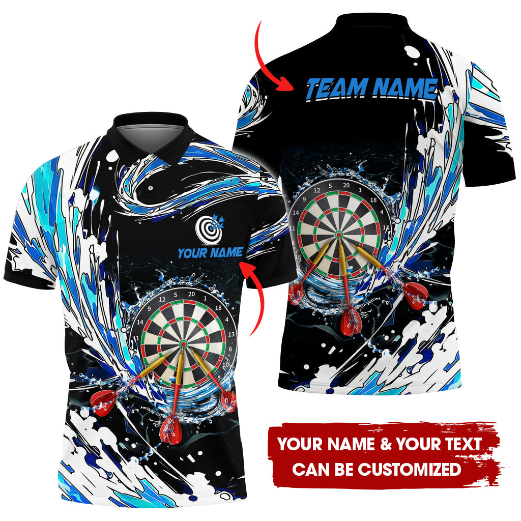 Custom Breath Of Water Darts Men Polo Shirt, Personalized Darts For Team Polo Shirt For Men, Perfect Gift For Darts Lovers, Darts Players