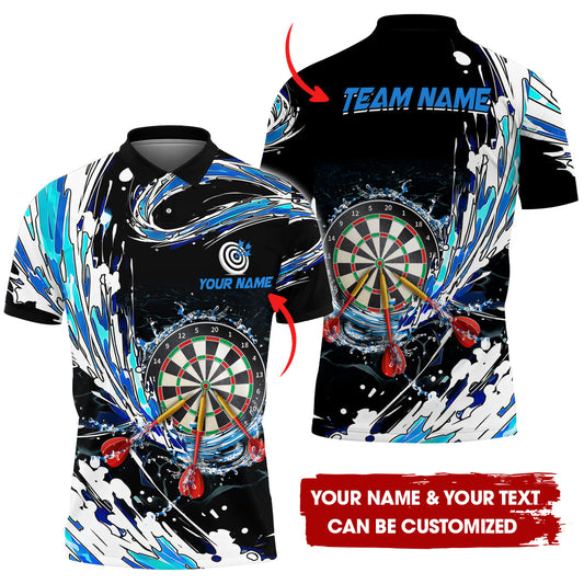 Custom Breath Of Water Darts Men Polo Shirt, Personalized Darts For Team Polo Shirt For Men, Perfect Gift For Darts Lovers, Darts Players