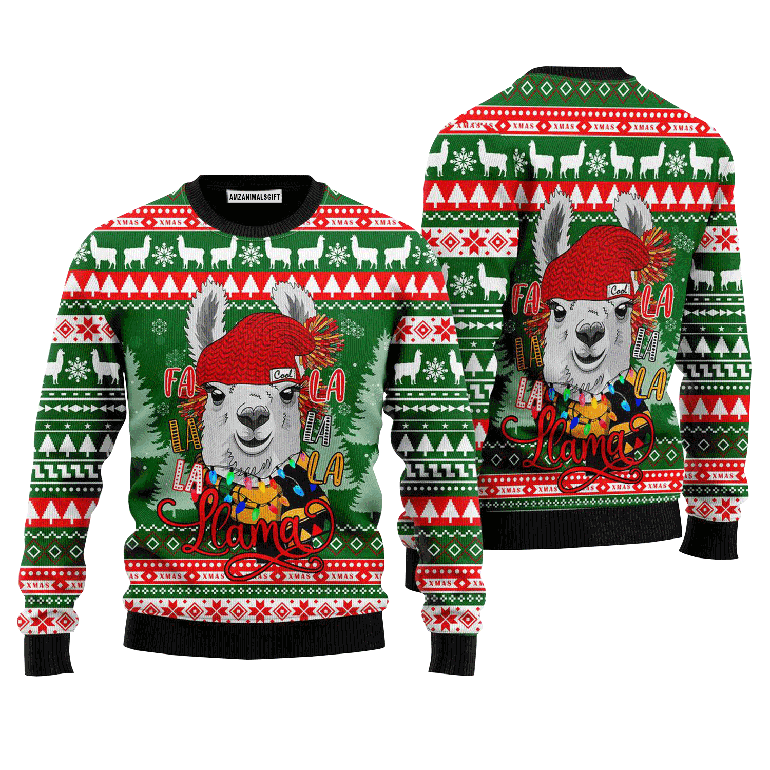 Fa La La La Llama Merry Christmas Sweater, Ugly Sweater For Men & Women, Perfect Outfit For Christmas New Year Autumn Winter