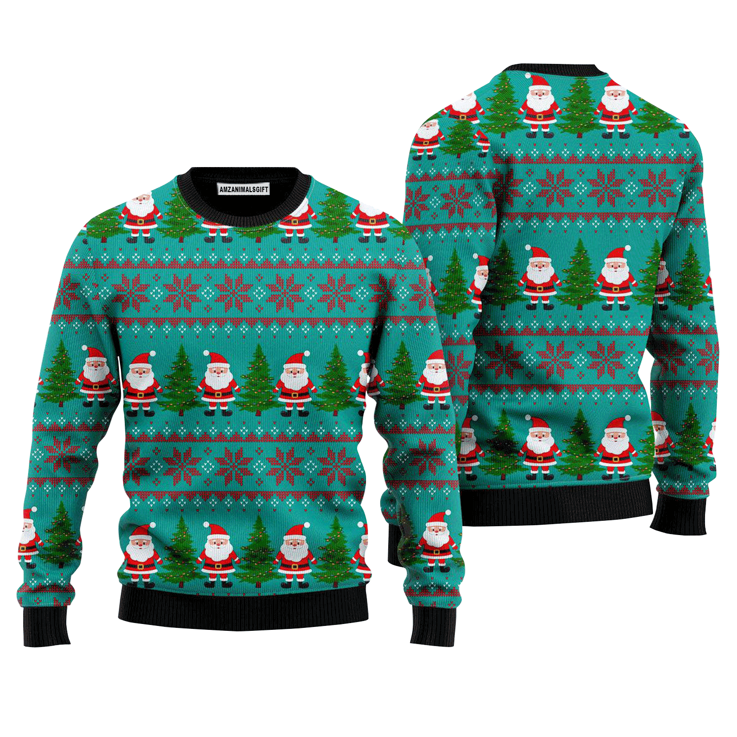 Green Santa Claus Merry Christmas Sweater, Ugly Sweater For Men & Women, Perfect Outfit For Christmas New Year Autumn Winter