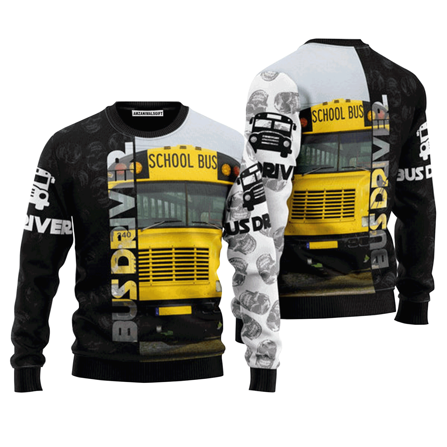 Bus Driver Sweater, Ugly Christmas Sweater For Men & Women, Perfect Outfit For Christmas New Year Autumn Winter