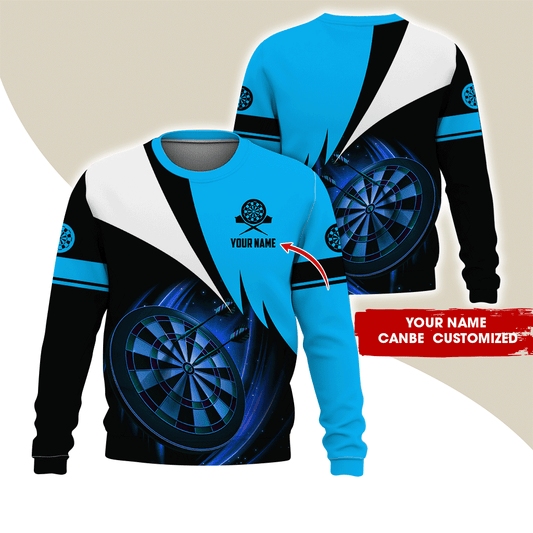 Customized Darts Sweatshirt, Personalized Name Darts Team Is My Life Sweatshirt For Men & Women, Perfect Gift For Darts Lovers, Friend, Family