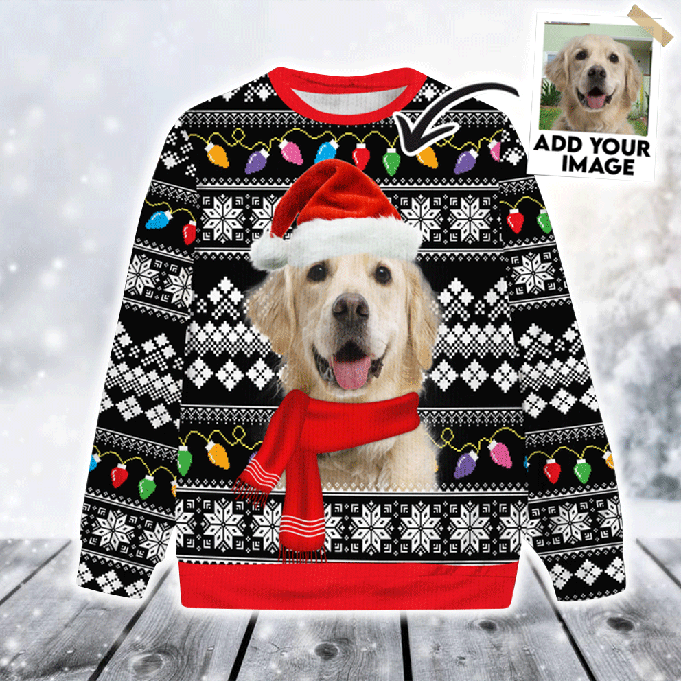 Personalized Dog Sweater For Humans - Personalized dog & cat sweater, Design your own christmas sweater For Dog Lovers, Friend, Family