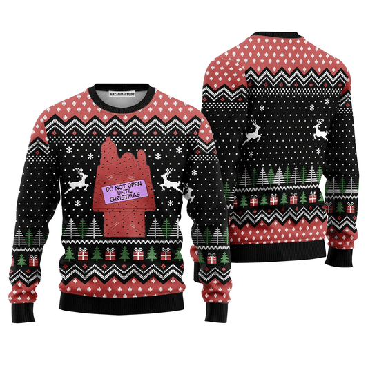 Christmas Gift Sweater Do Not Open Until Christmas, Ugly Sweater For Men & Women, Perfect Outfit For Christmas New Year Autumn Winter