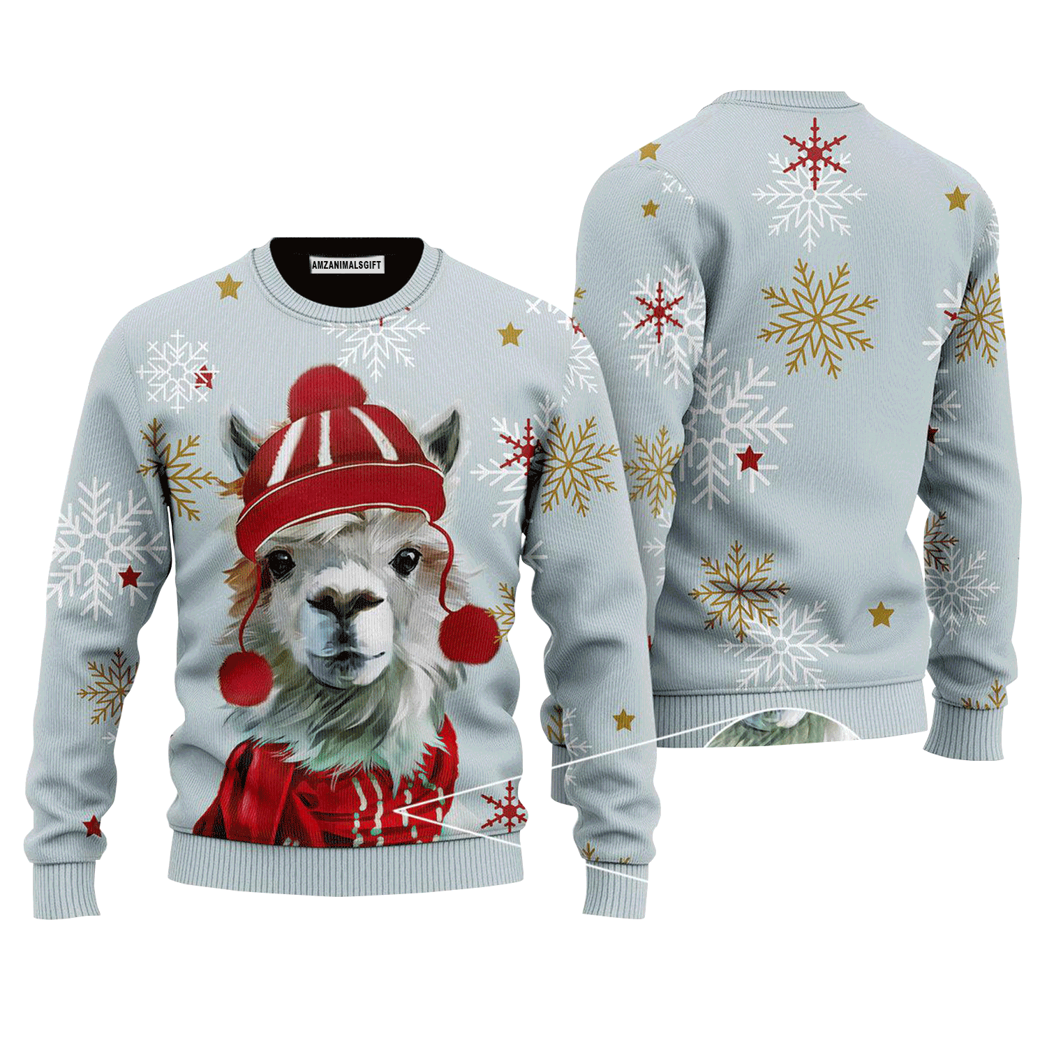 Christmas Cute Llama Sweater, Ugly Sweater For Men & Women, Perfect Outfit For Christmas New Year Autumn Winter