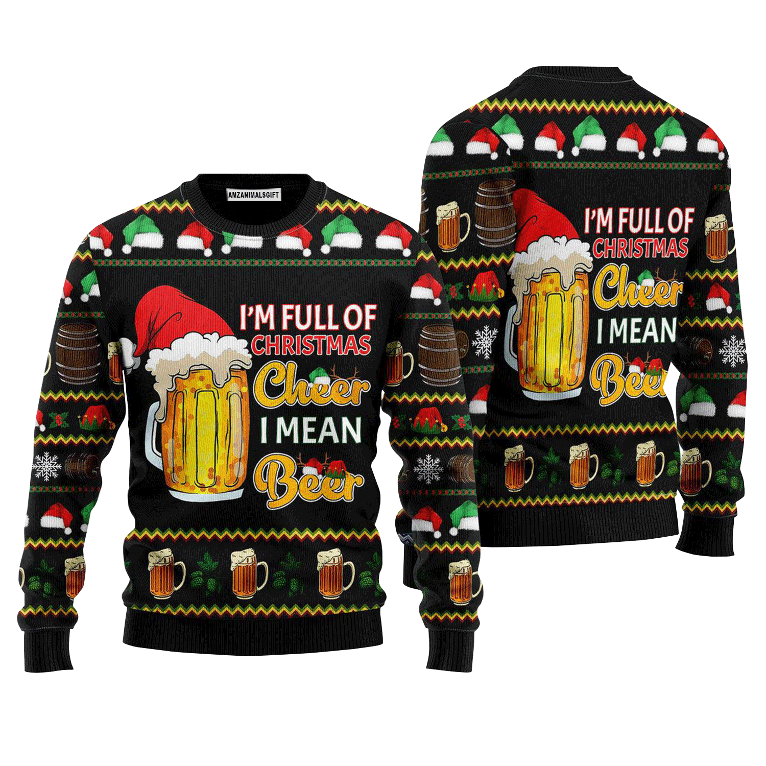 Christmas Cheer Beer Sweater, Ugly Sweater For Men & Women, Perfect Outfit For Christmas New Year Autumn Winter