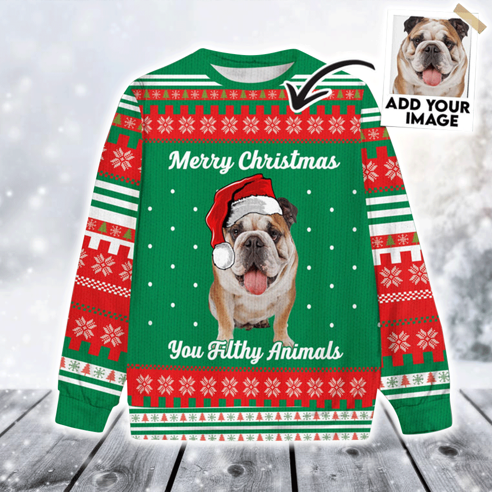 Custom Pet Sweater - Create Your Own Sweater, Personalized Cat & Dog Christmas Sweater, Create Your Own Ugly Christmas Sweater For Friend, Family
