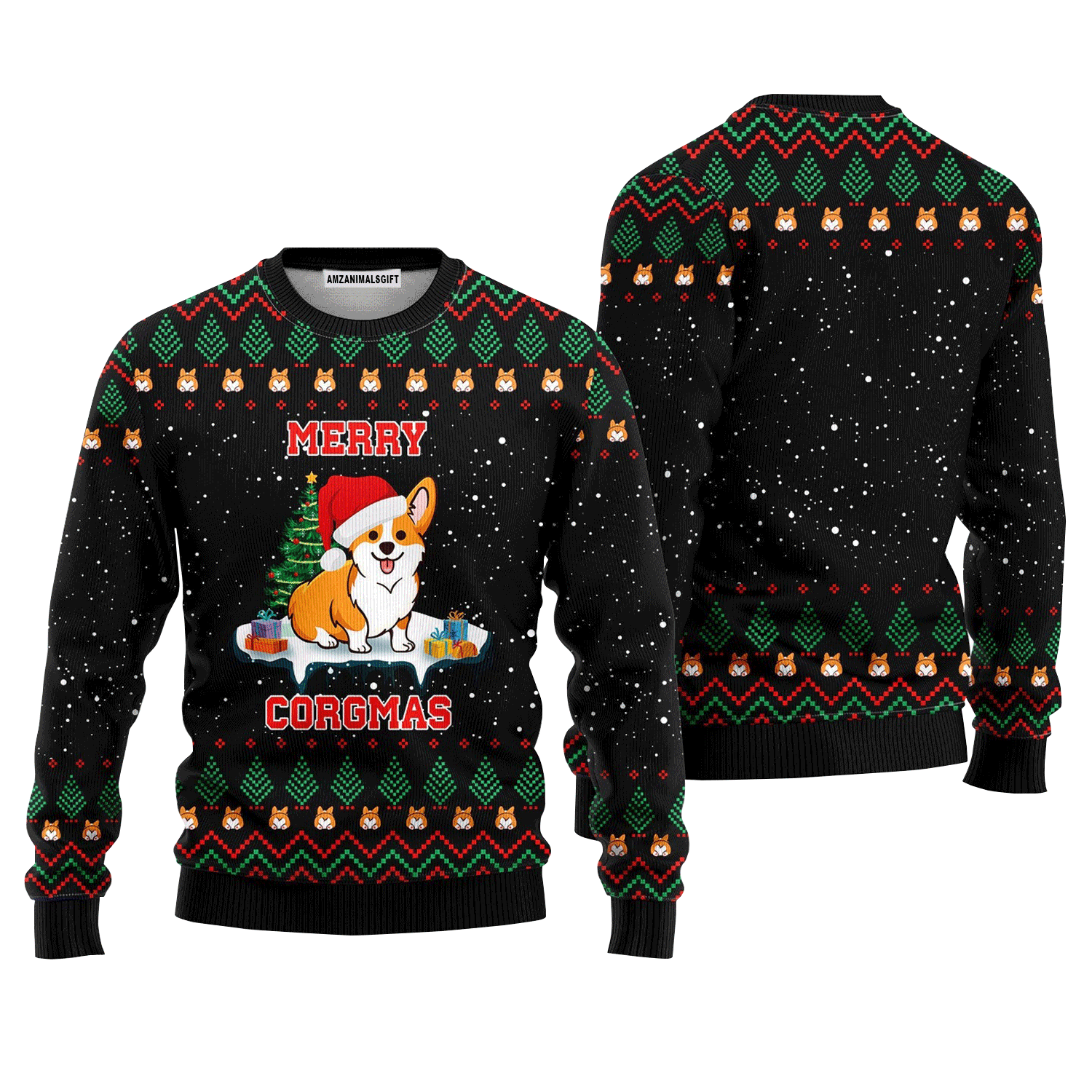 Funny Corgi Dog Merry Corgmas Sweater, Ugly Sweater For Men & Women, Perfect Outfit For Christmas New Year Autumn Winter
