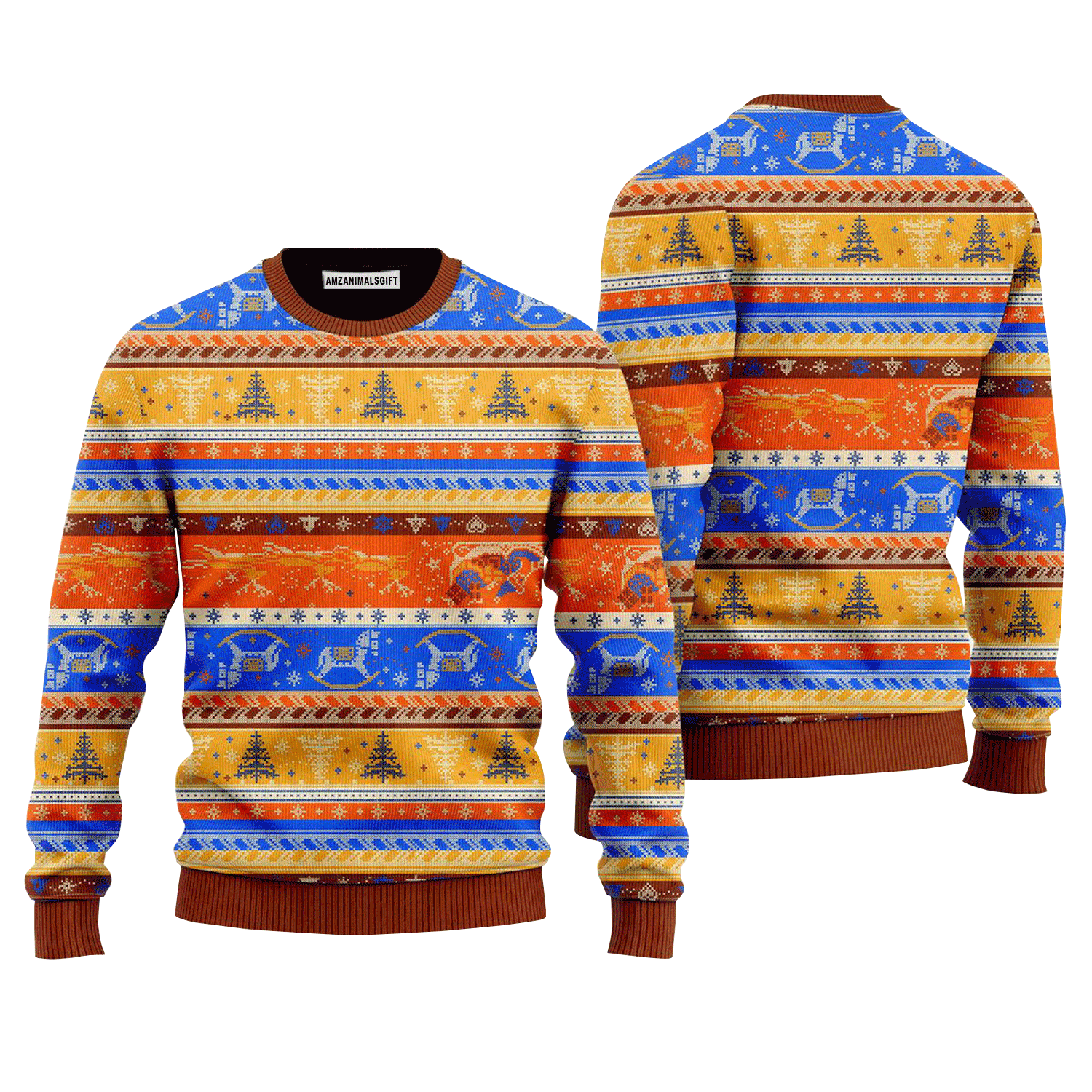 Crazy Light Up Xmas Pattern Sweater, Ugly Sweater For Men & Women, Perfect Outfit For Christmas New Year Autumn Winter